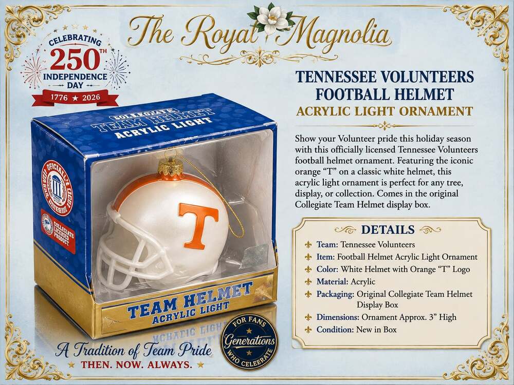 Tennessee Volunteers Football Helmet Acrylic Light Ornament